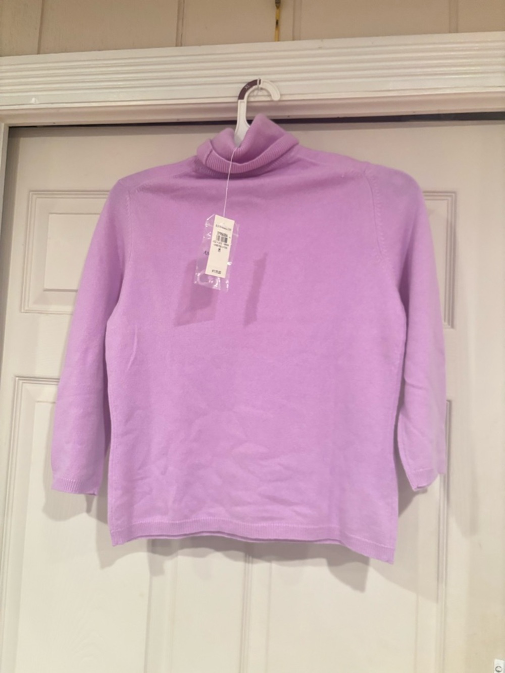 Cashmere Ann Taylor Lavender Turtleneck Sweater
